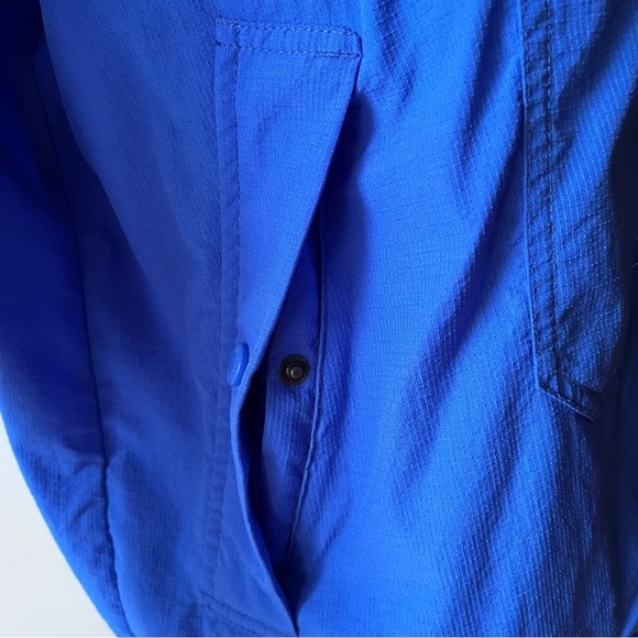 Vintage 90s Columbia Women’s Pullover Windbreaker Blue Athletic Jacket Size L - Picture 11 of 14